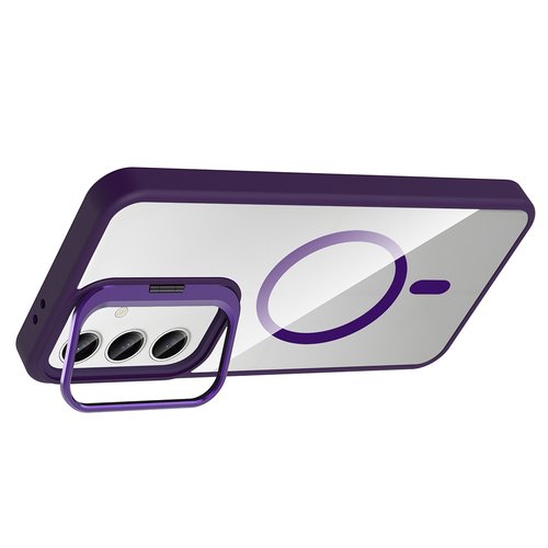 Galaxy S24 Kılıf Standlı ve Kamera Lens Koruma Hediyeli Etro Kapak