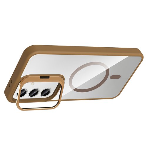 Galaxy S24 FE Kılıf Standlı ve Kamera Lens Koruma Hediyeli Etro Kapak