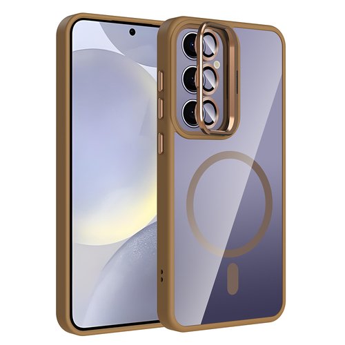 Galaxy S24 Plus Kılıf Standlı ve Kamera Lens Koruma Hediyeli Etro Kapak