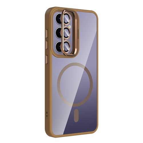 Galaxy S24 Plus Kılıf Standlı ve Kamera Lens Koruma Hediyeli Etro Kapak