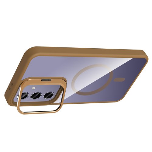 Galaxy S24 Plus Kılıf Standlı ve Kamera Lens Koruma Hediyeli Etro Kapak