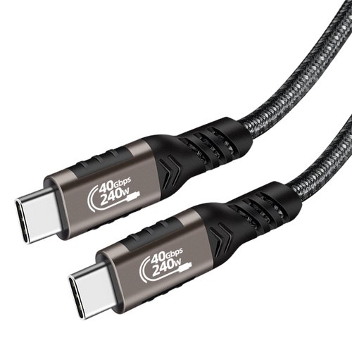 QG01 Type-C to Type-C USB4 PD Data Kablosu 240W 40Gbps 8K@60Hz 1.2 Metre