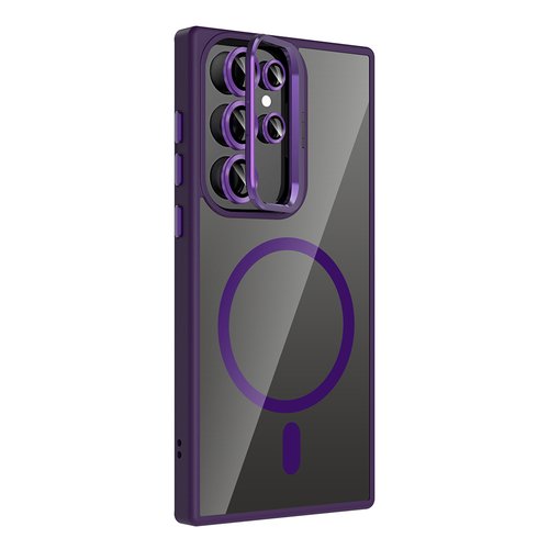 Galaxy S24 Ultra Kılıf Standlı ve Kamera Lens Koruma Hediyeli Etro Kapak