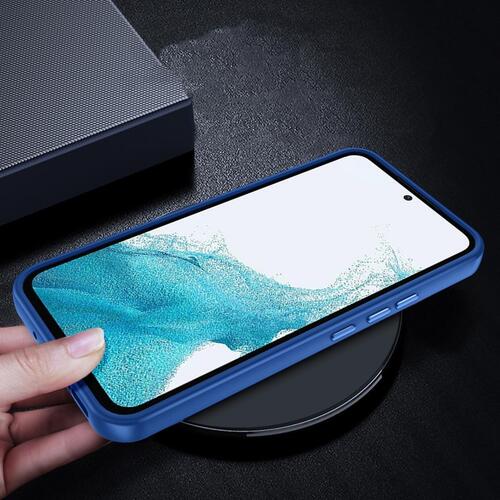 Galaxy A54 Kılıf Akrilik Kaplama Şeffaf Renkli Lens Koruma Çerçeveli Moda Luxury Kapak