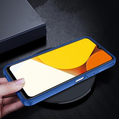 Vivo Y35 Kılıf Akrilik Kaplama Şeffaf Renkli Lens Koruma Çerçeveli Moda Luxury Kapak