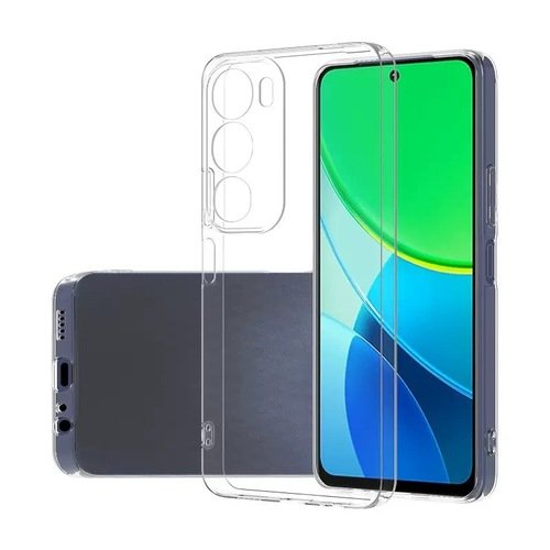 Vivo Y19S Kılıf İnce ve Esnek Şeffaf Süper Silikon