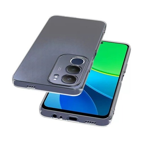 Vivo Y19S Kılıf İnce ve Esnek Şeffaf Süper Silikon