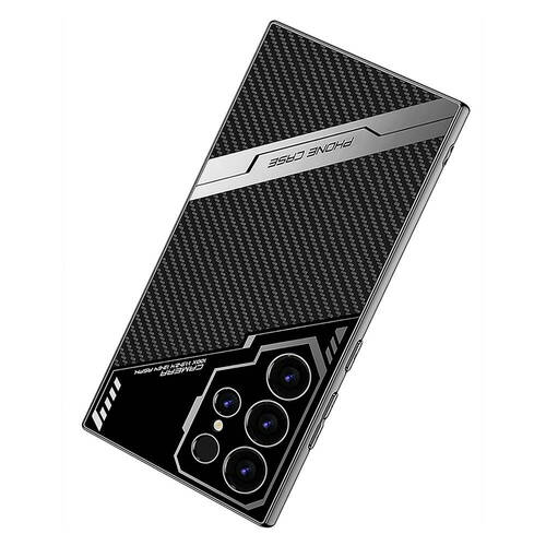 Galaxy S24 Ultra Kılıf Kamera Korumalı Karbon Tasarım Ultra İnce Kapak