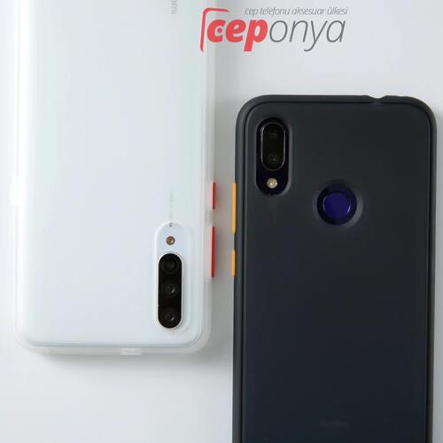 Huawei Y7 Prime 2019 Renkli Mat Kenar Elde Kaymayan Kılıf