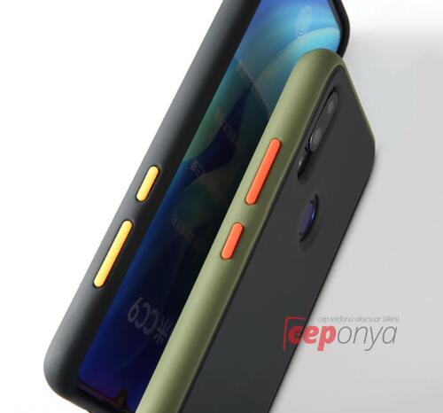 Huawei Y7 Prime 2019 Renkli Mat Kenar Elde Kaymayan Kılıf