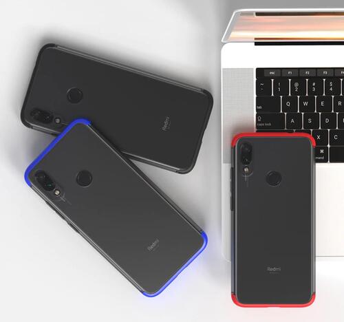 Xiaomi Redmi Note 7 Kamera Korumalı Şeffaf 360 Tam Koruma Kılıf