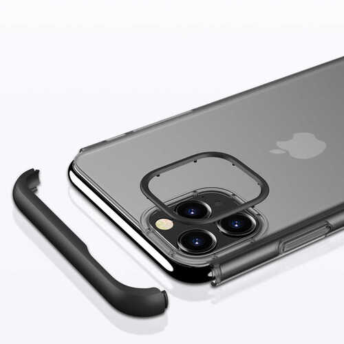 iPhone 11 Pro Max Kamera Korumalı Şeffaf 360 Tam Koruma Kılıf