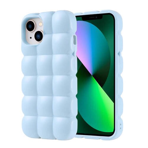 iPhone 13 Kılıf Parlak Esnek Silikon Airbag Dom Dom Kapak