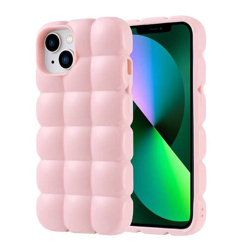 iPhone 13 Kılıf Parlak Esnek Silikon Airbag Dom Dom Kapak