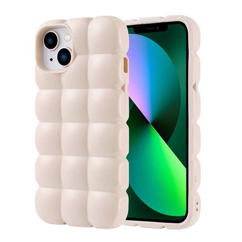 iPhone 13 Kılıf Parlak Esnek Silikon Airbag Dom Dom Kapak