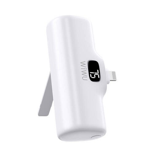 Wiwu Wi-P017 Capsule Serisi 2in1 Mini Taşınabilir Standlı Lightning Powerbank 5000mAh