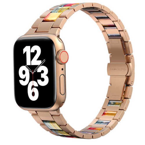 Apple Watch 38mm Wiwu Resin Steel Belt Metal Saat Kordon Kayış Bileklik