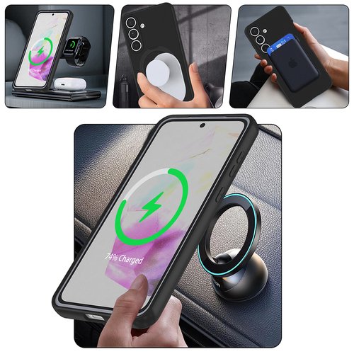 Galaxy S24 FE Kılıf Magsafe Şarj Özellikli Standlı Sensitive Touch Samara Kapak