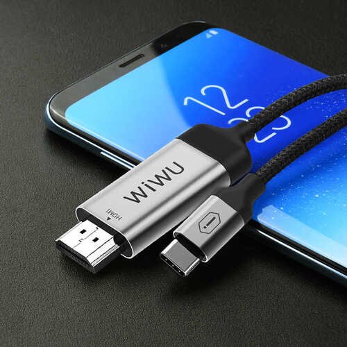 Wiwu X9 Type-C to HDMI 4K Yüksek Çözünürlük Kablo