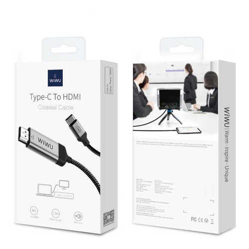 Wiwu X9 Type-C to HDMI 4K Yüksek Çözünürlük Kablo