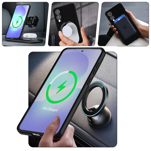 Galaxy S25 Ultra Kılıf Magsafe Şarj Özellikli Standlı Sensitive Touch Samara Kapak