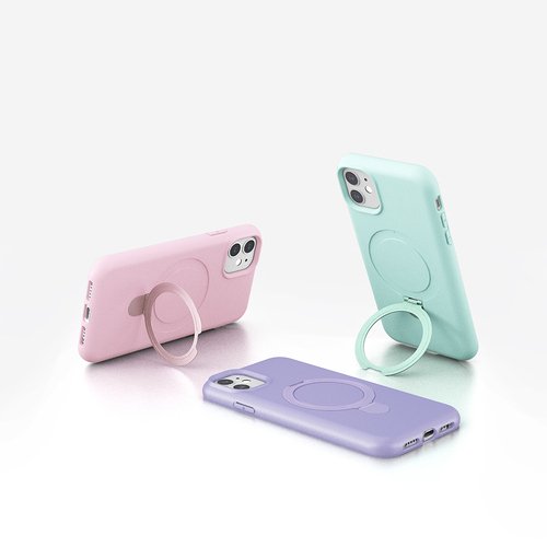 iPhone 11 Kılıf Magsafe Şarj Özellikli Standlı Sensitive Touch Samara Kapak