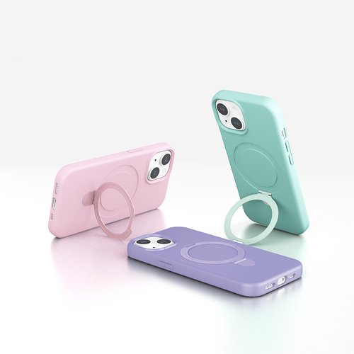 iPhone 13 Kılıf Magsafe Şarj Özellikli Standlı Sensitive Touch Samara Kapak