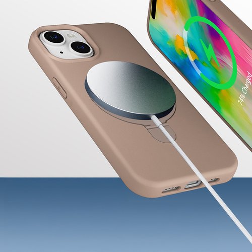 iPhone 14 Kılıf Magsafe Şarj Özellikli Standlı Sensitive Touch Samara Kapak