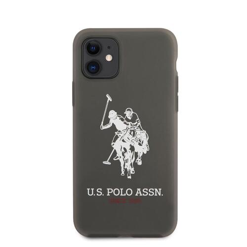 Apple iPhone 11 Kılıf U.S. POLO ASSN. Transparan Silikon Büyük Logo Dizayn Kapak