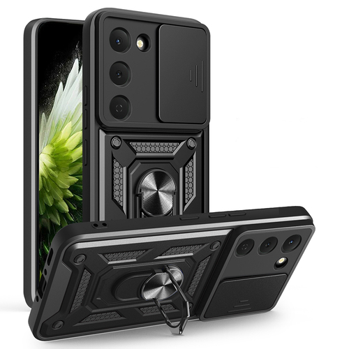 Tecno Spark 40 Pro Kılıf Magnetik Standlı Kamera Korumalı Sürgülü Vega Kapak