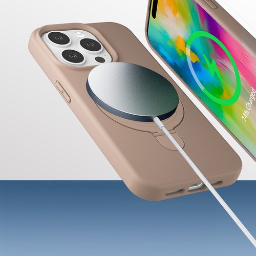 iPhone 14 Pro Max Kılıf Magsafe Şarj Özellikli Standlı Sensitive Touch Samara Kapak
