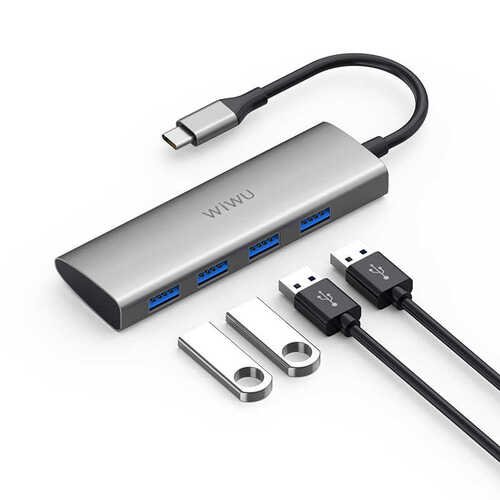 Wiwu Alpha A440 Type-C 4 USB 3.0 Dönüştürücü Hub