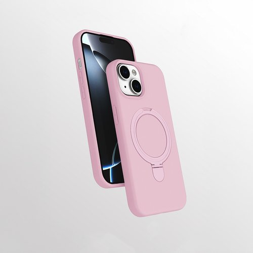 iPhone 15 Plus Kılıf Magsafe Şarj Özellikli Standlı Sensitive Touch Samara Kapak