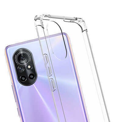 Huawei Nova 9 SE Kılıf Köşeleri Airbagli Kamera Korumalı Silikon