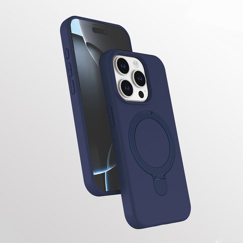 iPhone 15 Pro Kılıf Magsafe Şarj Özellikli Standlı Sensitive Touch Samara Kapak