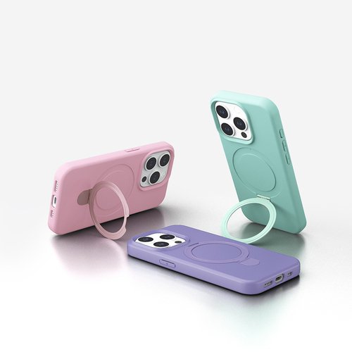 iPhone 15 Pro Max Kılıf Magsafe Şarj Özellikli Standlı Sensitive Touch Samara Kapak