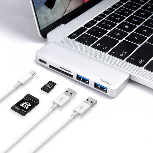 Wiwu T6 Type-C 2 USB 3.0 Dönüştürücü Hub