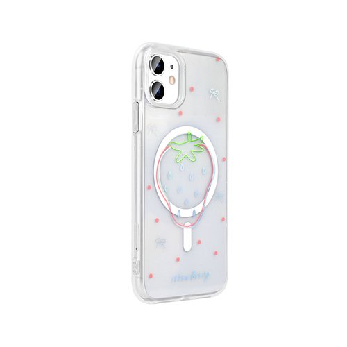 iPhone 11 Kılıf Magsaafe Şarj Özellikli Şeffaf Baskılı Legendary Fun Sert Kapak