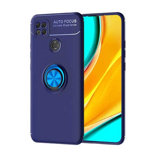 Xiaomi Redmi 9C Kılıf Yüzüklü Standlı Manyetikli Kalite Silikon