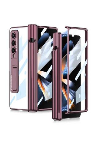 Galaxy Z Fold 4 Kıpta Standlı Kalem Bölmeli Kapak