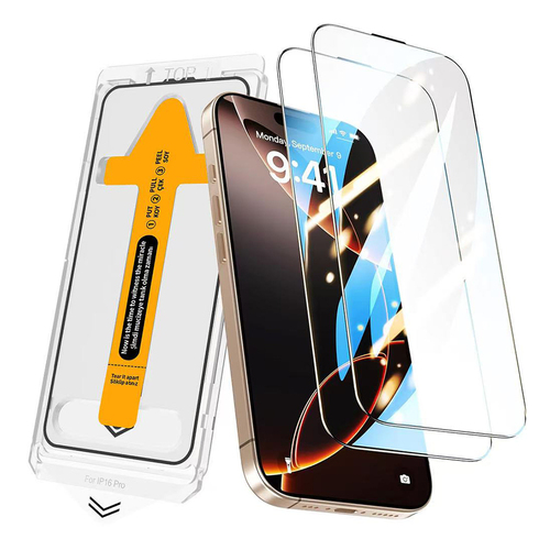 iPhone 15 Pro Max Ekran Koruyucu 2.5D Oliv HD Temperli Cam + Kolay Uygulama Aparatı