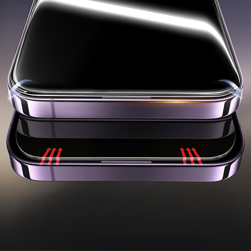 iPhone 14 Pro Max Ekran Koruyucu 2.5D Oliv Privacy Hayalet Temperli Cam + Kolay Uygulama Aparatı