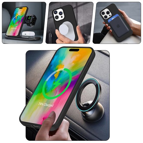 iPhone 16 Pro Kılıf Magsafe Şarj Özellikli Standlı Sensitive Touch Samara Kapak