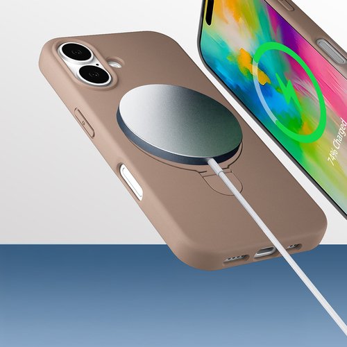 iPhone 17 Kılıf Magsafe Şarj Özellikli Standlı Sensitive Touch Samara Kapak