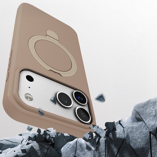 iPhone 17 Pro Kılıf Magsafe Şarj Özellikli Standlı Sensitive Touch Samara Kapak