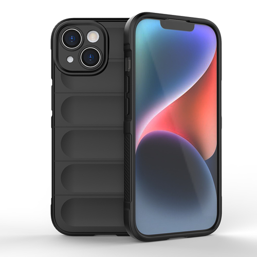 iPhone 15 Kılıf Esnek TPU Oyuklu Arka Yüzey Tasarımlı Etnik Silikon Kapak