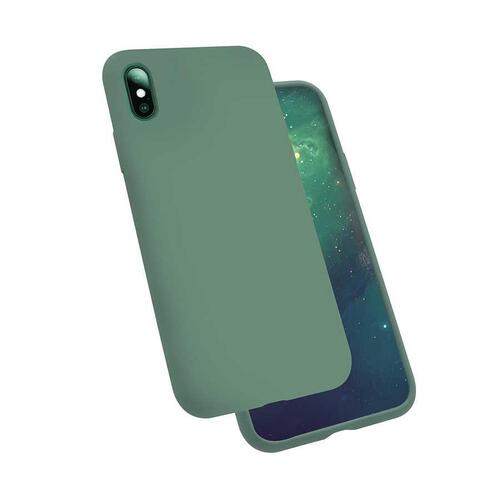 iPhone XS Max Kılıf Kadife İç Yüzey Wireless Destekli Silk Silikon