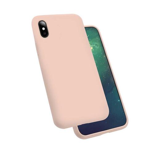 iPhone XS Max Kılıf Kadife İç Yüzey Wireless Destekli Silk Silikon