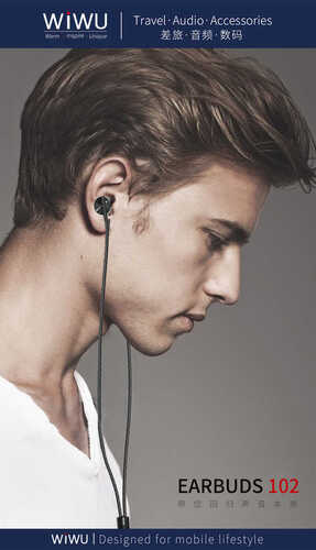 Wiwu Earbuds 102 Örgü Kablo 3.5mm Kulaklık