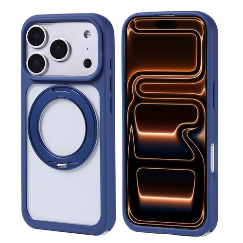 iPhone 17 Pro Kılıf MagSafe Şarj Özellikli Standlı Askı Aparatlı Piza Silikon Kapak